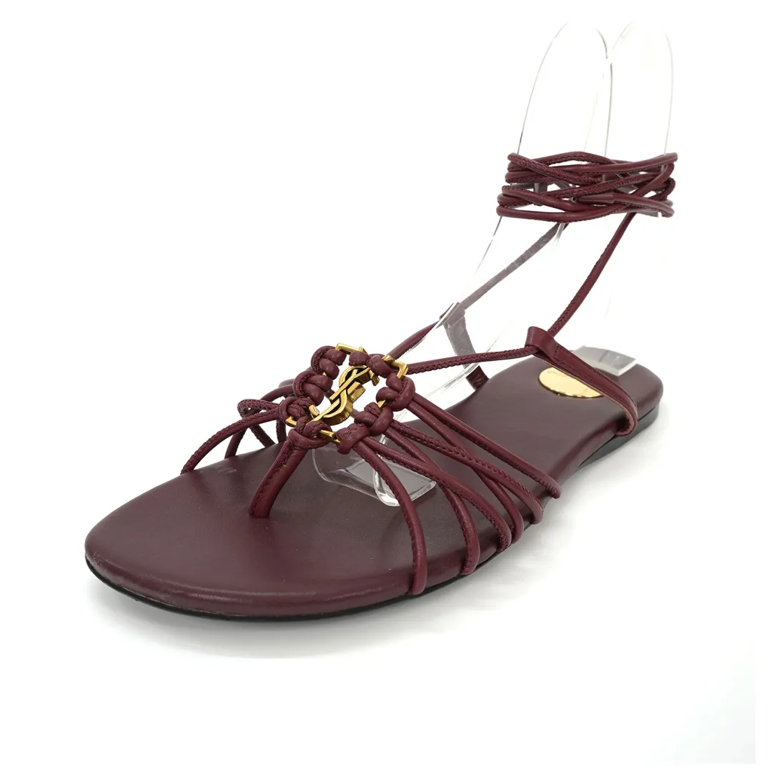👟👟Ex-factory price 520👟👟 Yves Saint Laurent (YSL for short) - Design style: It adopts the classic clip-on style, with multiple leather straps of different colors intertwined, showing a unique weaving feel. The strap design at the ankle adds sexiness and casualness. It is the highlight of fashionable holiday style or daily casual matching.   - Iconic element: There is a golden YSL classic letter logo decoration in the middle of the shoe body, which is highly recognizable and highlights the brand identity, injecting a high-end fashion sense into the simple sandals.   - Material and color: Leather is the main material, with a delicate texture. The colors such as brown and gold are retro and versatile, suitable for a variety of styles, showing the charm of French elegance and fashion. Size: 35-44 (42-44 is custom-made and cannot be returned or exchanged).